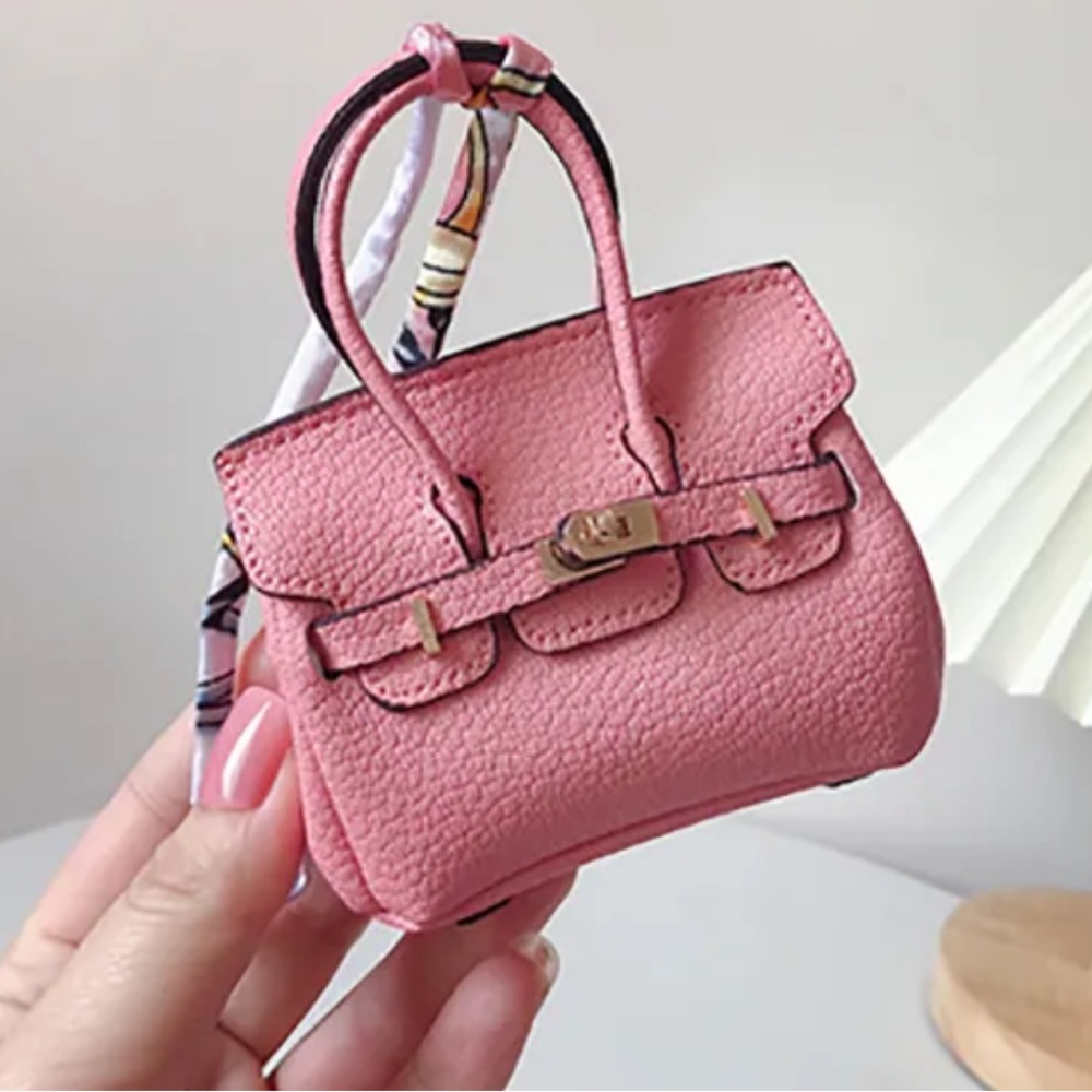 Mini bag keychain - Pink